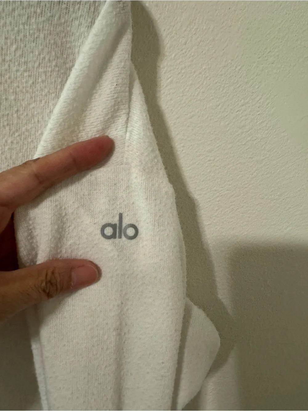 Alo Yoga Soho Pullover Ivory Crew Athleisure Oversized Moisture Wicking Gym-S